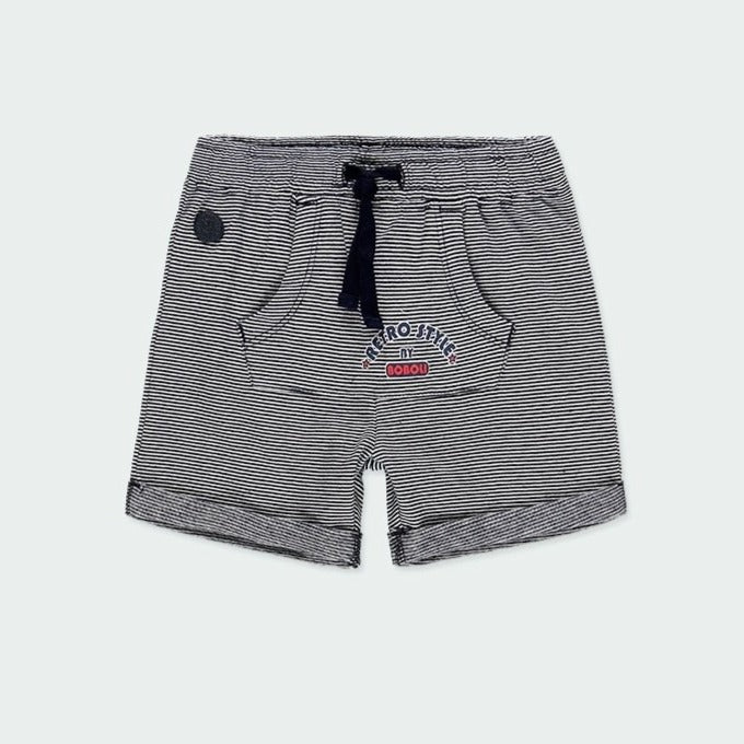 BoBoli Knit Bermuda Shorts - Striped