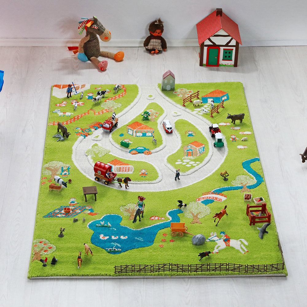 IVI 3D Play Carpets 100x150cm - Farm YE10152