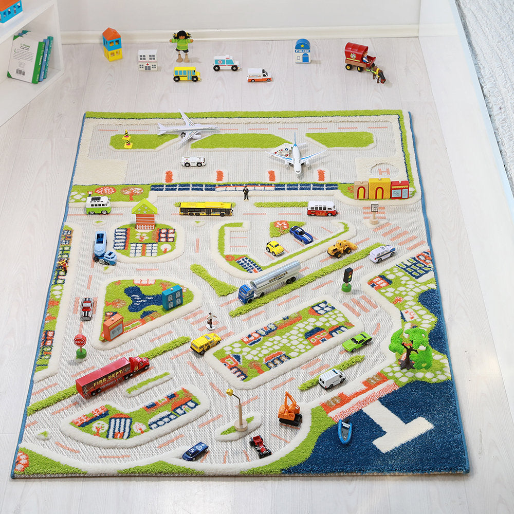 IVI 3D Play Carpets 100x150cm - Mini City 100150