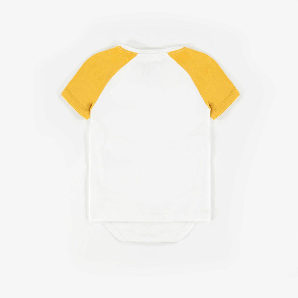 Souris Mini Bodysuit T-Shirt - White Yellow S21L3103L-18
