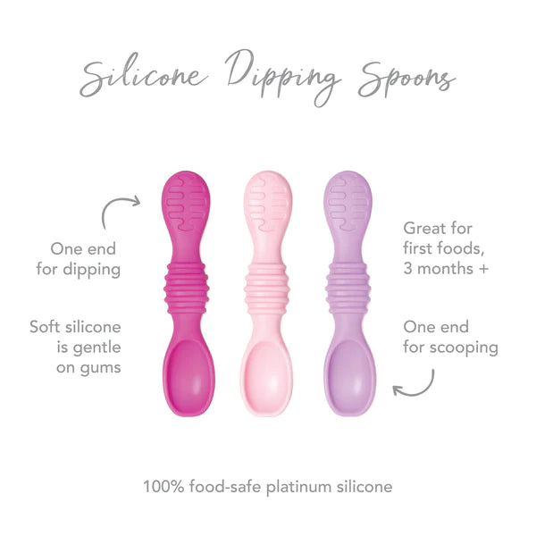 Bumkins Silicone Dipping Spoons 3pk - Lollipop