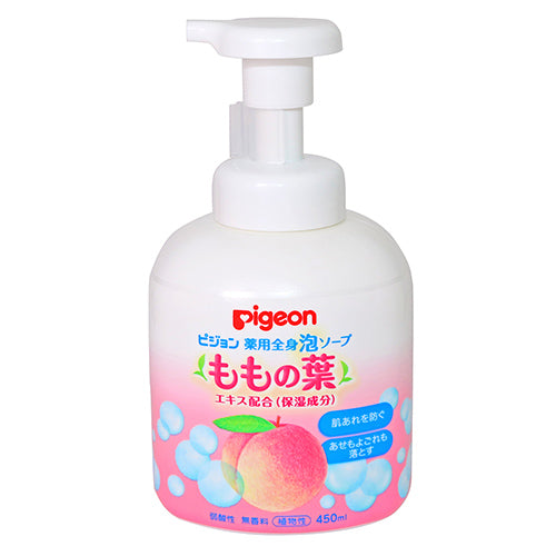 Pigeon Baby Body Foamy Soap with Peach Leaf Extract - dispenser 450ml 1003930