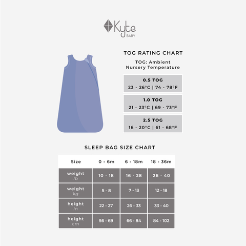 Kyte Baby Sleep Bag - Blush 0.5 TOG