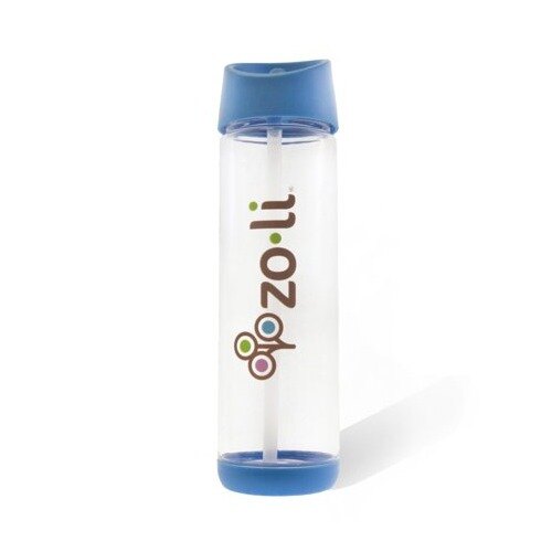 Zoli Pip Straw Water Bottle 18oz Assorted