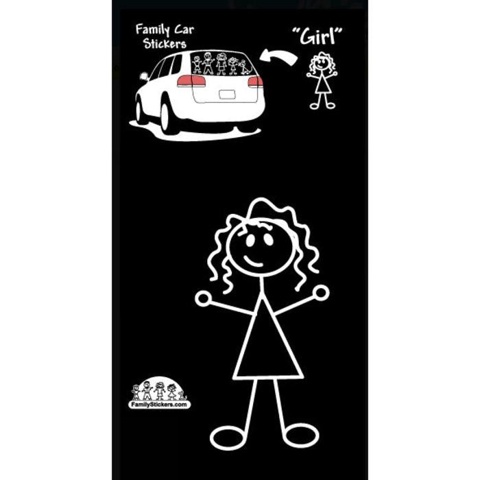 Family Stickers Car Sticker - Girl