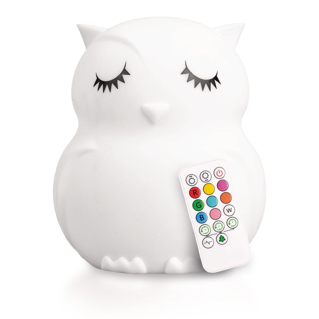 Lumipets LED Owl Night Light with Remote Control