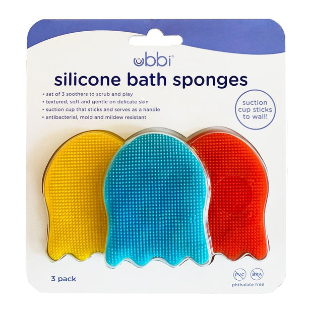 Ubbi Silicone Bath Sponges Set of 3 10501
