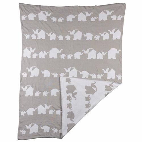 Lolli Living Knitted Blanket Elephant Parade 203191