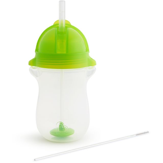 Munchkin Any Angle Weighted Straw Cup 10oz Green 17128/17138