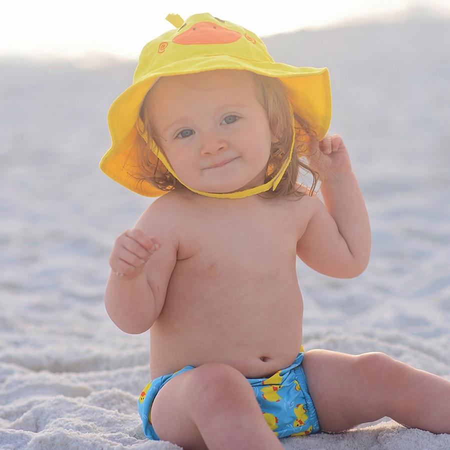 Zoocchini Swim Diaper & Sun Hat Set - Duck