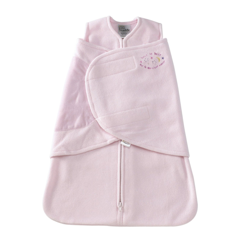 Halo Micro Fleece Sleepsack Swaddle - Soft Pink