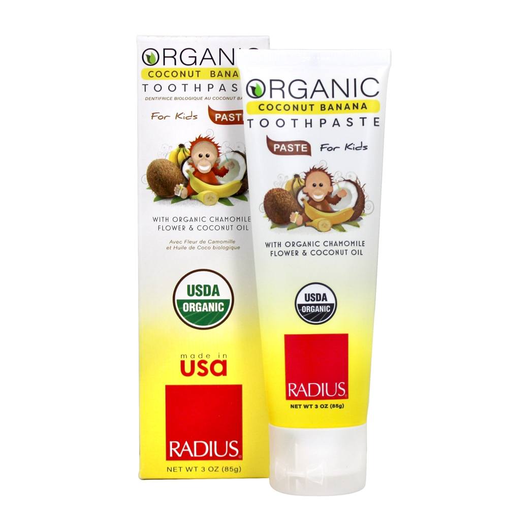Radius Organic Toothpaste Coconut Banana 85g 787410