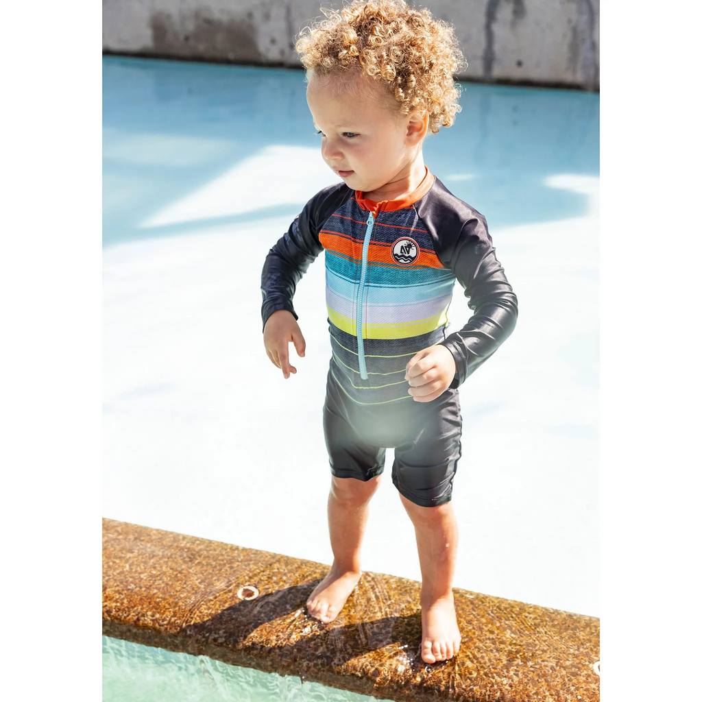 Nano One Piece Rashguard Swimsuit - Noir (S22S307-1)