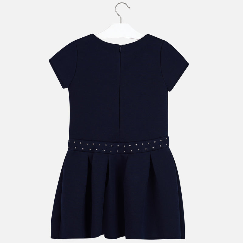 Mayoral Studded Dress for Girl Navy Blue 7939 Size 18