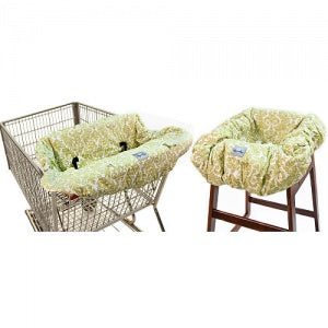 Itzy Ritzy Ritzy Sitzy Shopping Cart and HighChair Cover - Damask Avocado