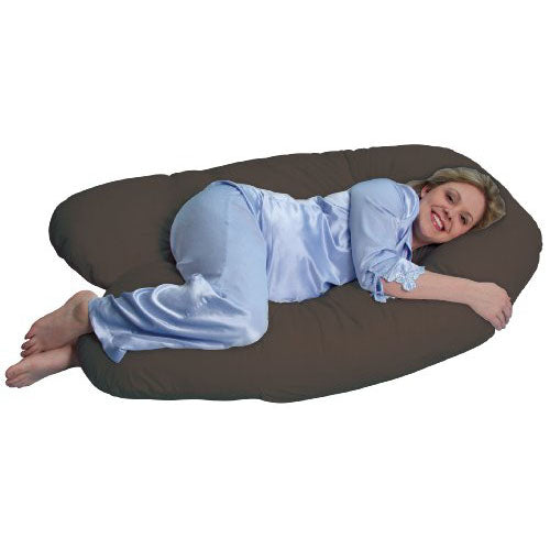 Leachco Back N Belly Contoured Body Pillow - Brown