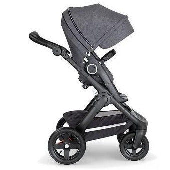 Stokke Trailz Black Chassis with Black Handle Black Melange