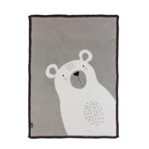 Bizzi Growin Knitted Blanket Polar Bear BG078