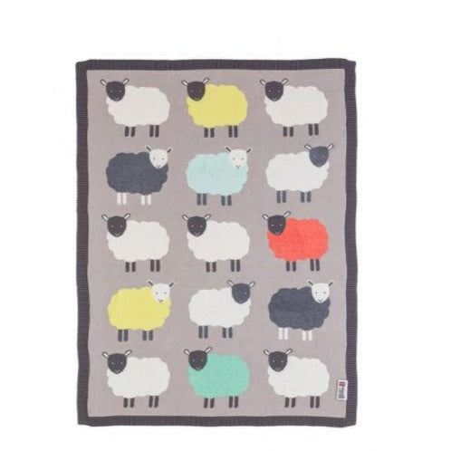 Bizzi Growin Knitted Blanket - Flock BG029