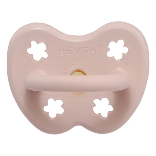 Hevea Pacifier Orthodontic Powder Pink 0-3M