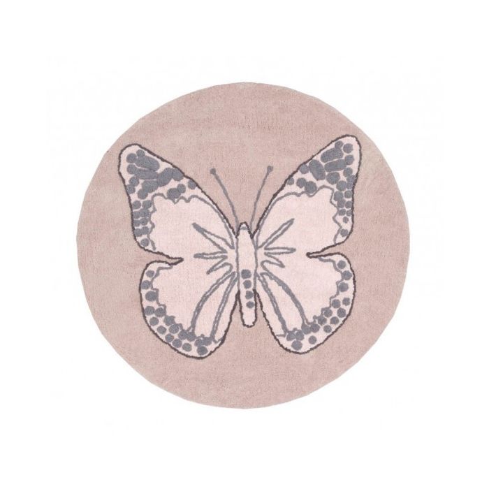 Lorena Canals Washable Rug Butterfly Vintage Nude C-BUT-N