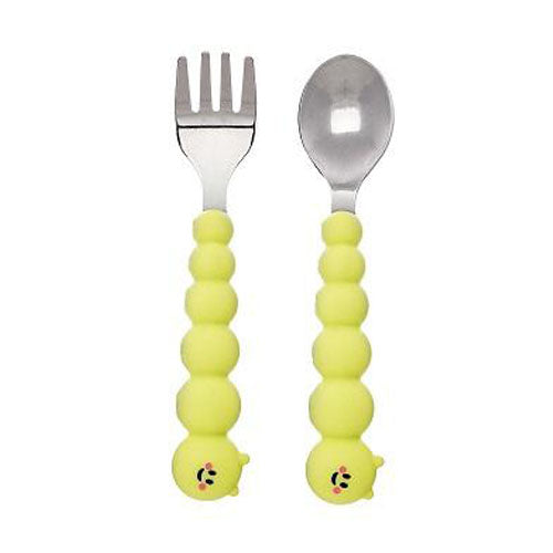 Melii Spoon & Fork Set Caterpillar 11300