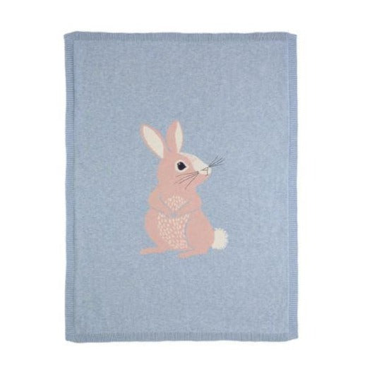 Bizzi Growin Knitted Blanket - Cotton Tail Bunny BG082