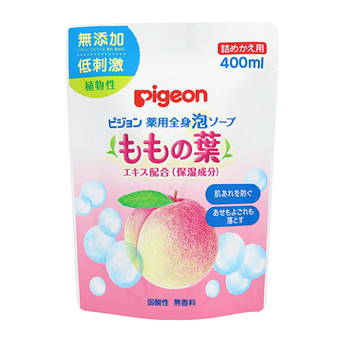 Pigeon Baby Body Foamy Soap with Peach Leaf Extract - refill 400ml 1003931