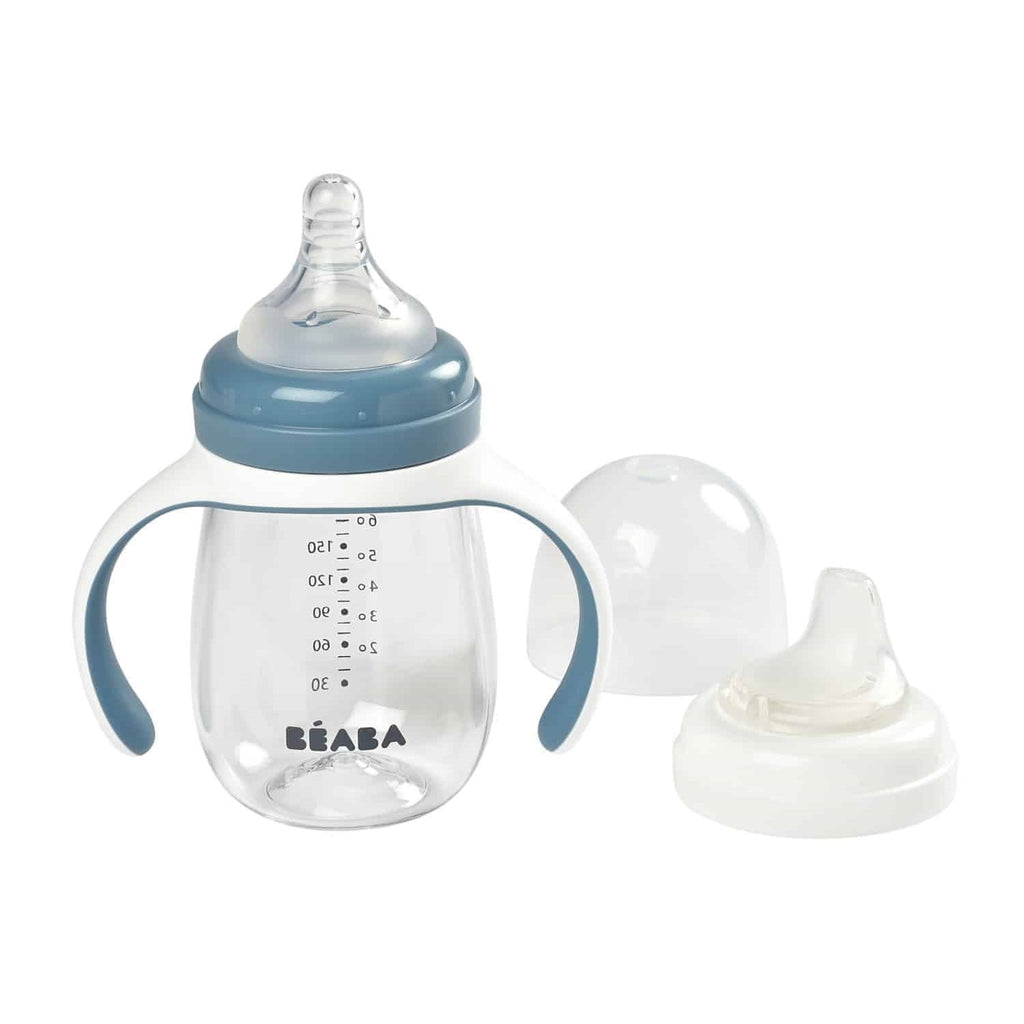 Beaba 2-in-1 Bottle To Sippy Learning Cup - Rain 913477