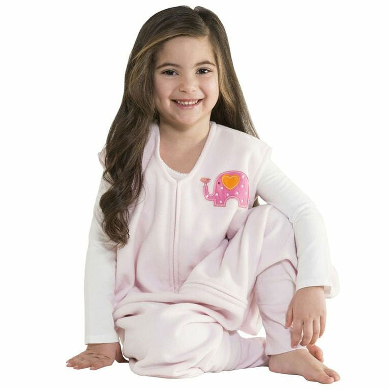 Halo Sleepsack Big Kids Micro Fleece - Pink Elephant