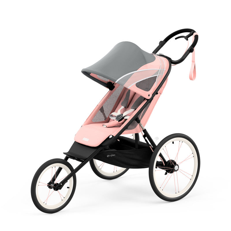 Cybex Avi Jogging Stroller Black/Pink details frame - Silver Pink 521004385