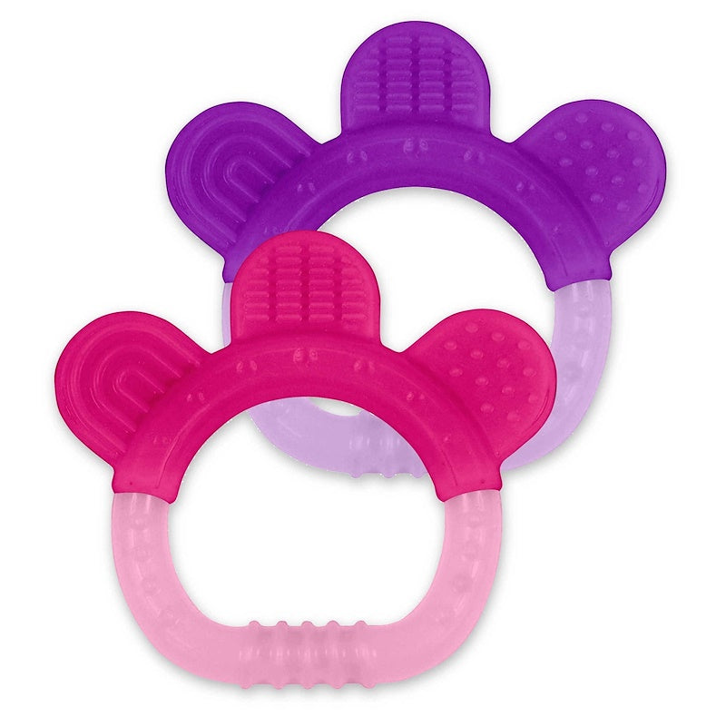Green Sprouts Silicone Teether Pink/Purple 2pk