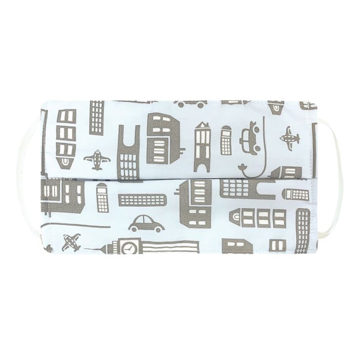 Kushies Washable Mask -  Blue City