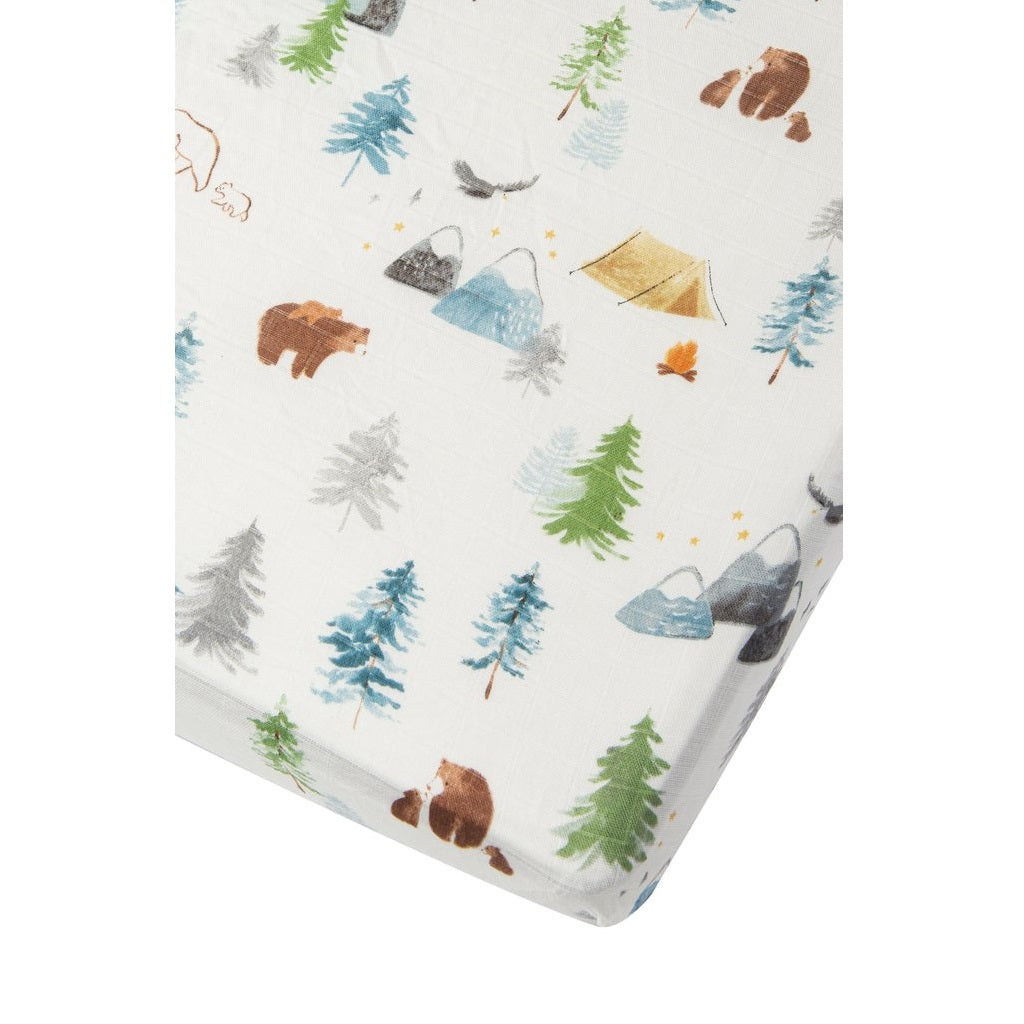 Loulou Lollipop Fitted Crib Sheet - Adventure Begins