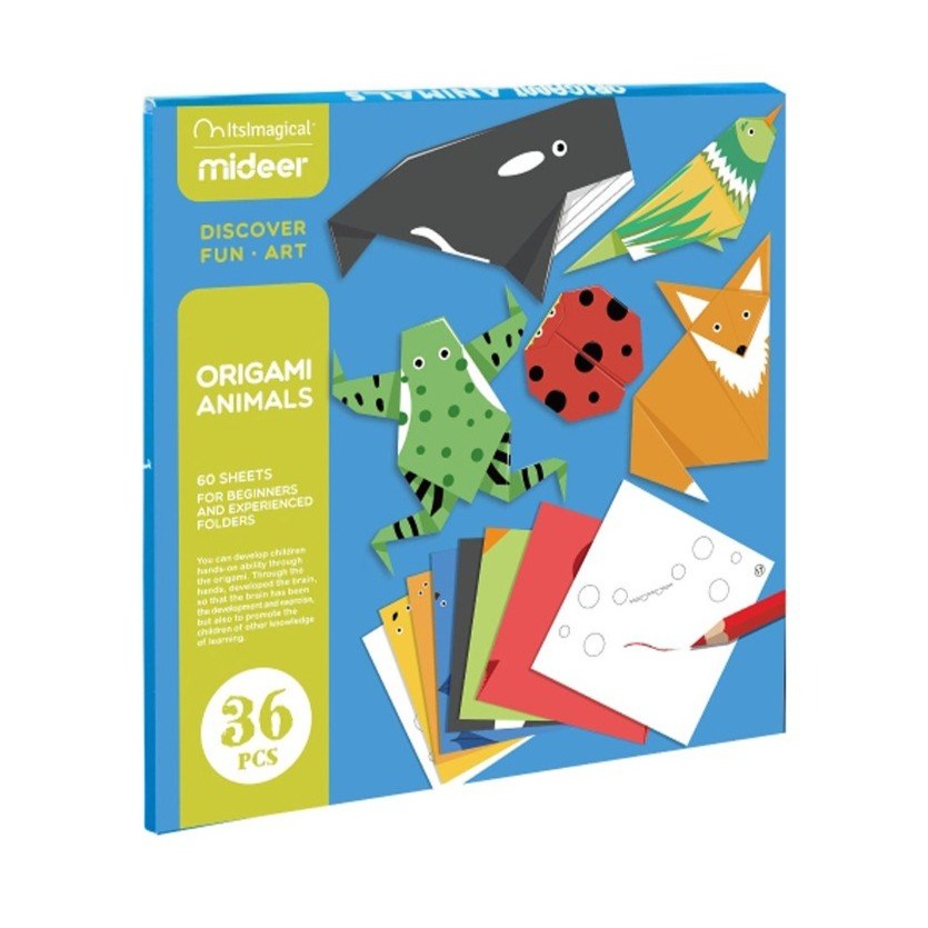 Mideer Origami Paper Animals 60pc MD4015