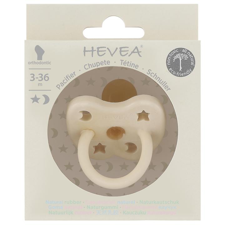 Hevea Pacifier Orthodontic - Milky White