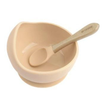 Glitter & Spice Silicone Bowl and Spoon Set - Barely Nude GS-BOW934023
