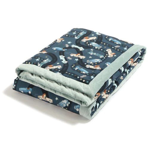 La Millou Adult Blanket 140*200cm - On The Road/Smoke Mint