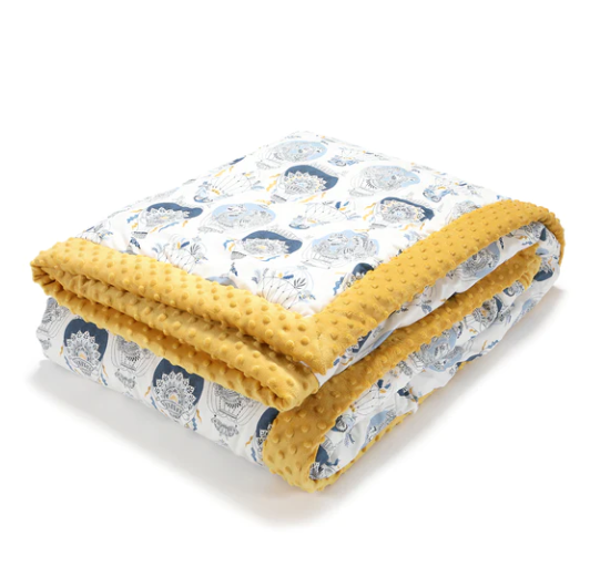 La Millou Adult Blanket 200*220cm - Cappadocia Sky/Honey