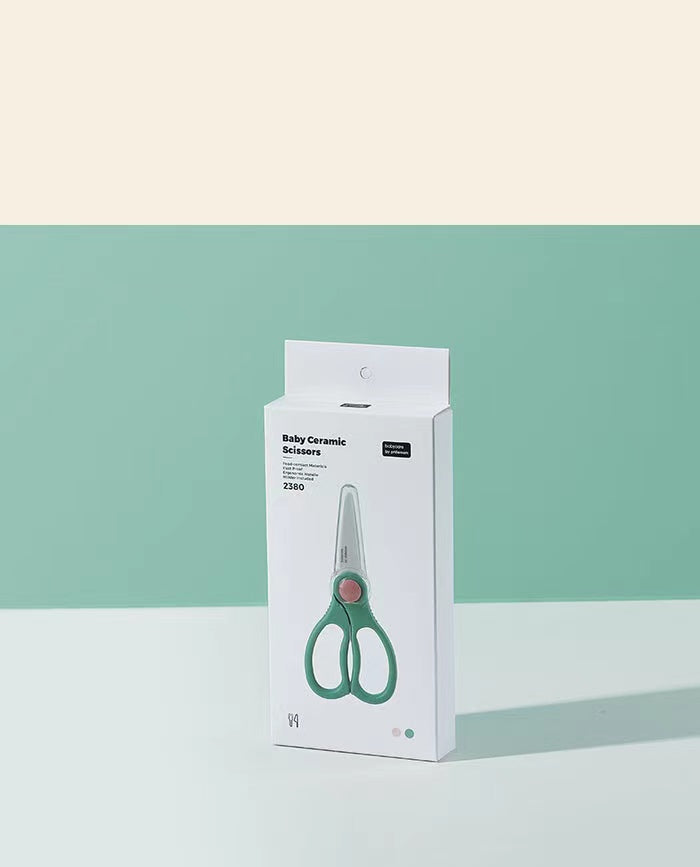 Babycare Ceramic Food Scissors - Green