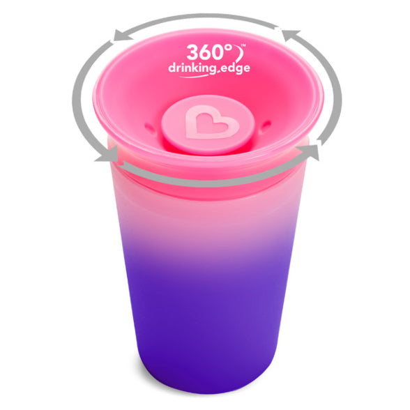 Munchkin Miracle® 360° Color Changing Cup 9oz - Pink (21339)
