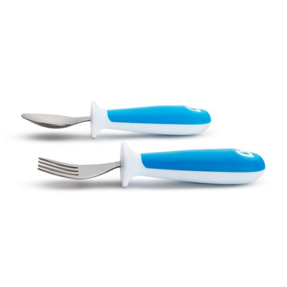 Munchkin Raise™ Toddler Fork & Spoon Set - Blue (27148)