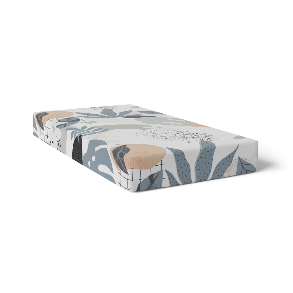 Kushies Percale Dream Crib Sheet - Palm Breeze (S730-212)