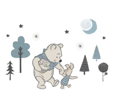 Lambs & Ivy Disney Baby Forever Pooh Blue/Beige Bear Wall Decals 780048