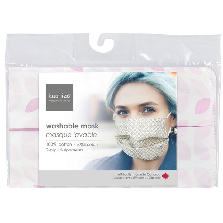 Kushies Washable Mask - Pink Petals