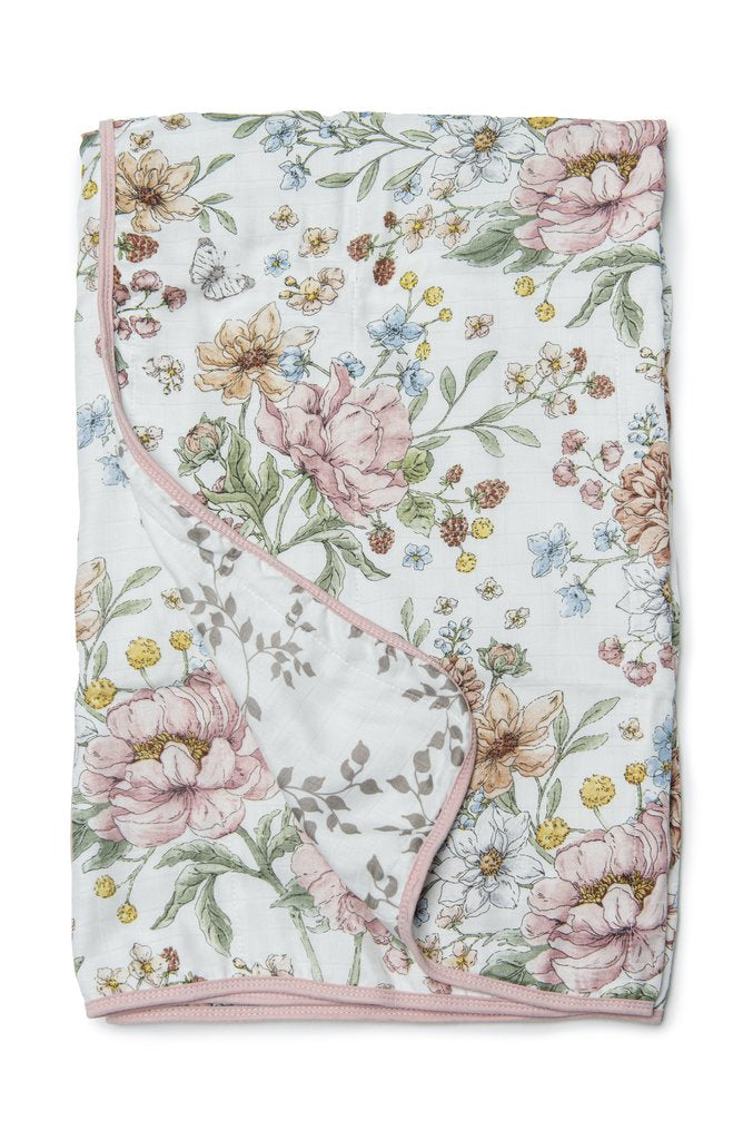 Loulou Lollipop Muslin Quilt Blanket - Secret Garden