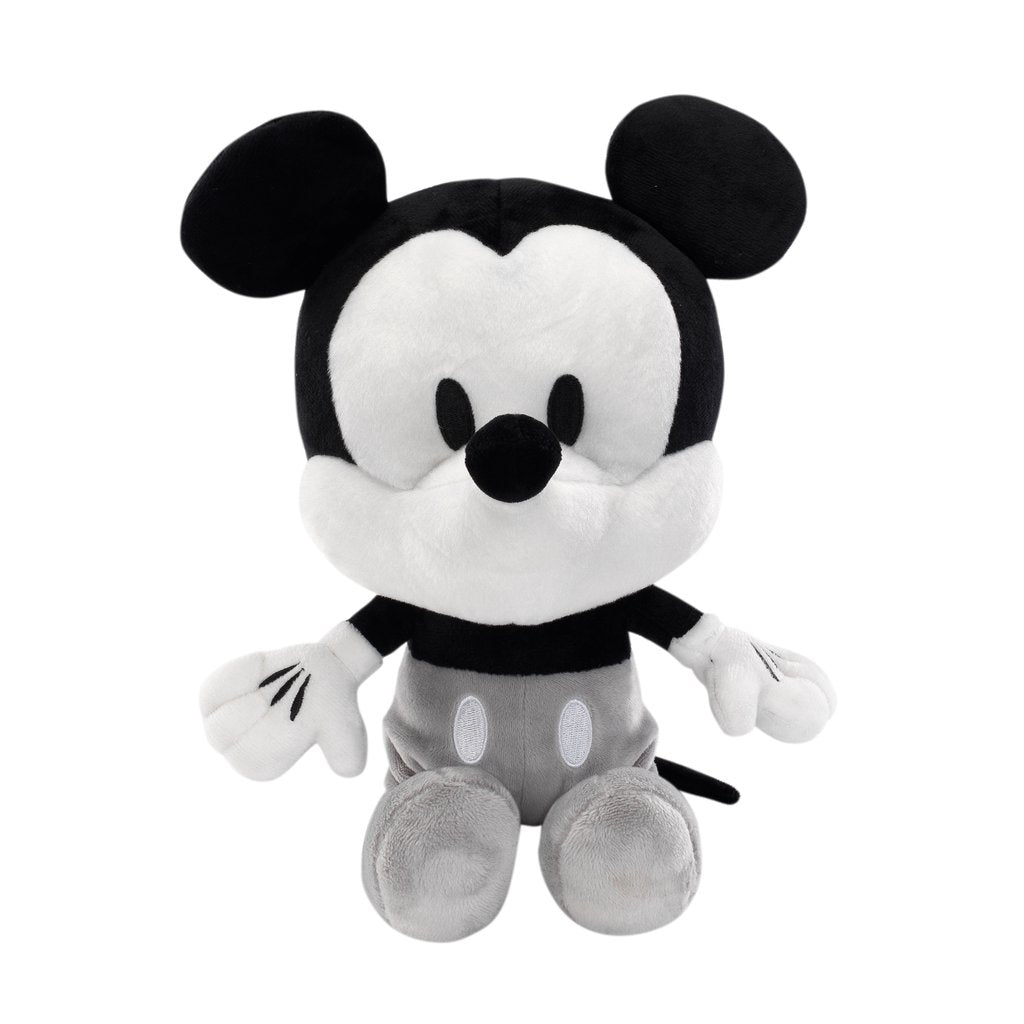Lambs & Ivy Disney Baby Mickey Mouse Black/White Plush Stuffed Animal Toy 810043M