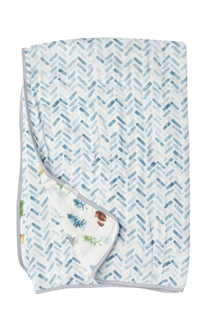 Loulou Lollipop Muslin Quilt Blanket - Adventure Begins