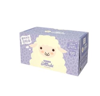 Softmate Premium Nature Dry Tissue Box (100pcs)