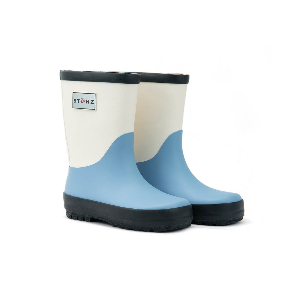 Stonz Rain Boots Duo - Blue/Ivory